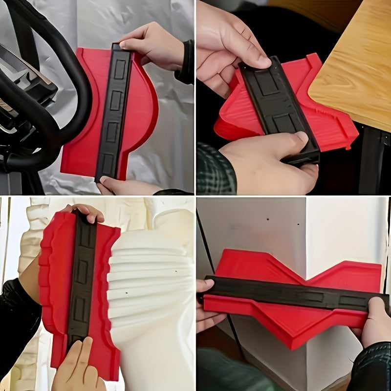 Adjustable Contour Gauge Duplicator for Irregular Shapes and Corners, Durable ABS Plastic, 14.5cm/5.7 Inch