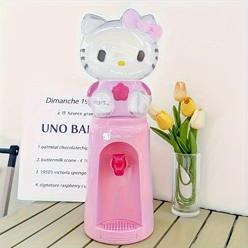 Mini Hello Kitty Water Dispenser Plastic Cartoon No Electricity Holds 8 Cups