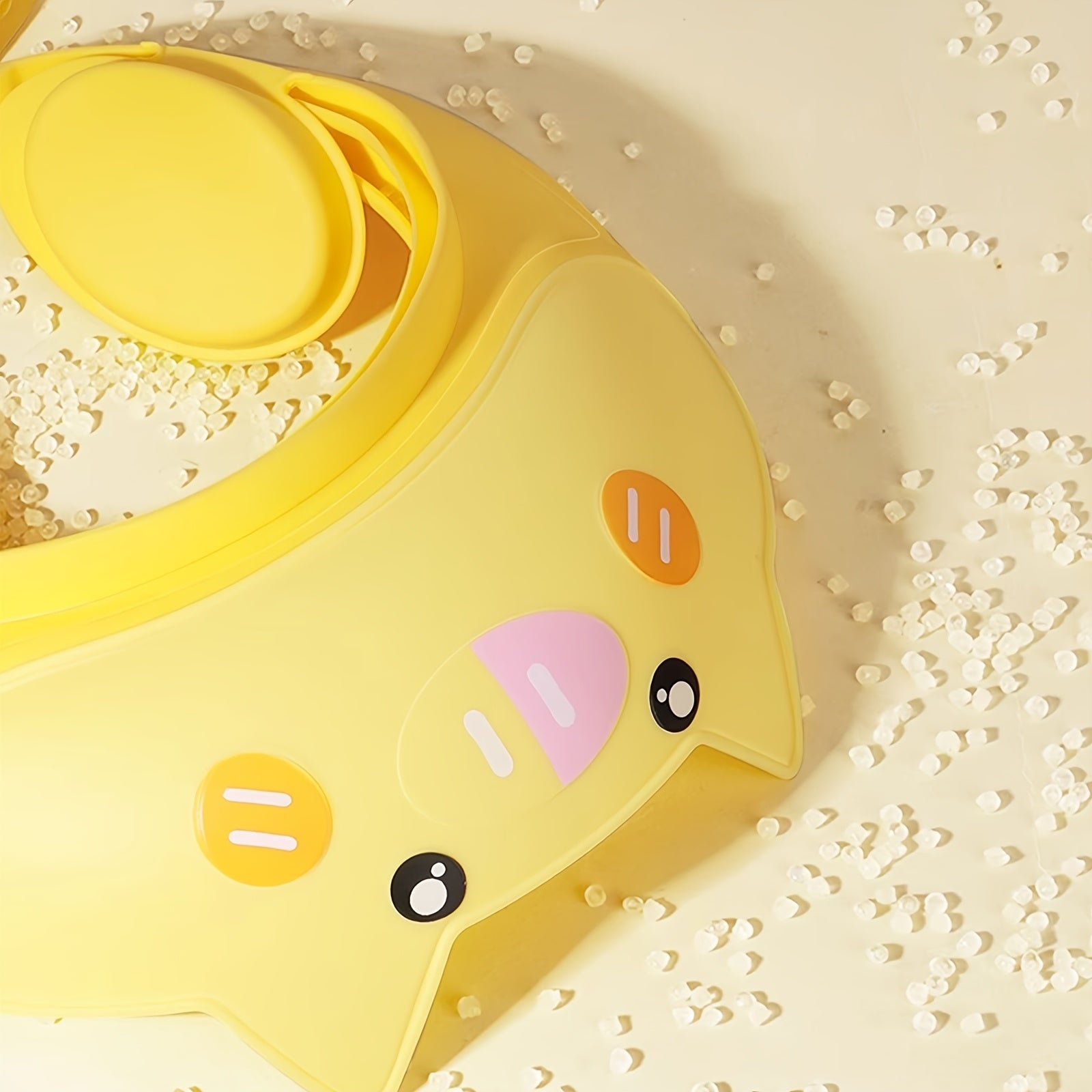Детский шапочка для душа с регулируемым дизайном из TPE в виде поросенка для ванны Розовая, синяя, желтая