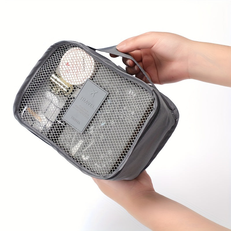 6-chiqish sayohat saqlash tashkilotchisi to'plami Polyester oddiy sayohat aksessuarlar