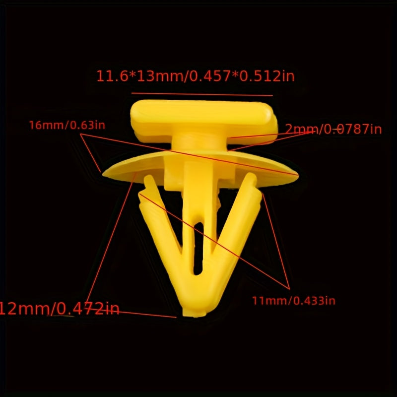 50 Pcs Car Door Interior Trim Panel Retaining Clips Rivets Plastic Fasteners