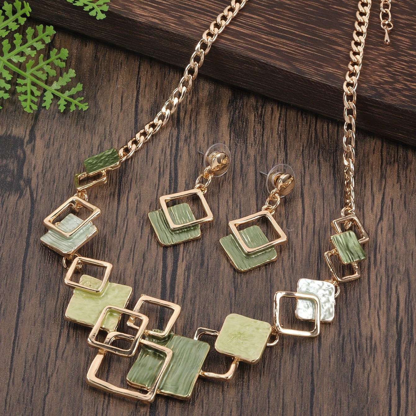 Luxury Bohemian Jewelry Set for Ladies Party Necklace and Earrings