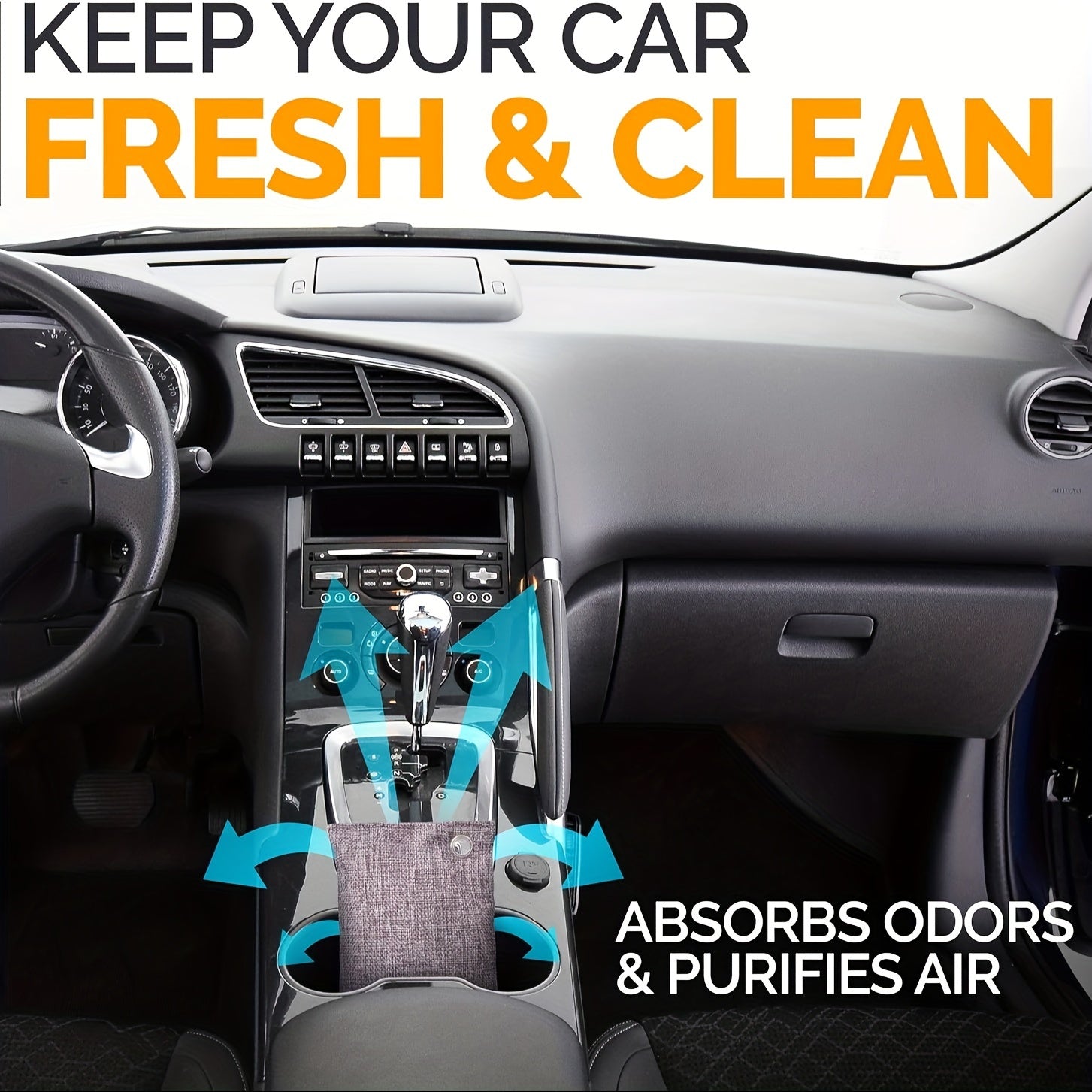 Activated Charcoal Air Purifier Bags 100g for Odor Removal in Home Car Closet Pets