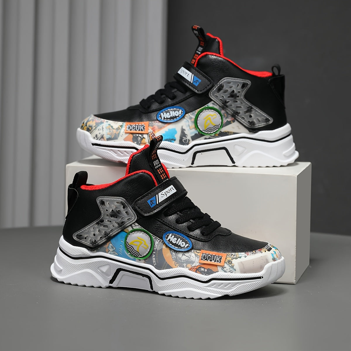 Мужские повседневные кроссовки на среднем ходу с нескользящей резиновой подошвой, весна-лето, прочные