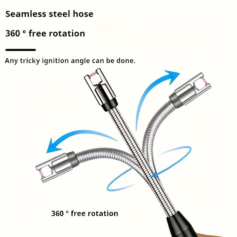 Universal metall USB qayta to'ldiriladigan shamollarga qarshi arc yong'og'i, shamlar va BBQ uchun