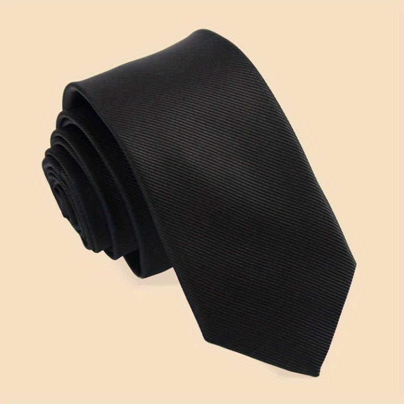 Erkaklar uchun oddiy rangli galstuk, ish kiyimlari va maktab formasi uchun