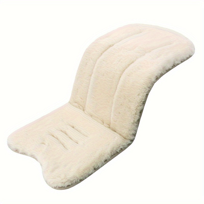 Faux Rabbit Fur Baby Stroller Cushion Plush Seat Pad for Carriage and Dining Chair
