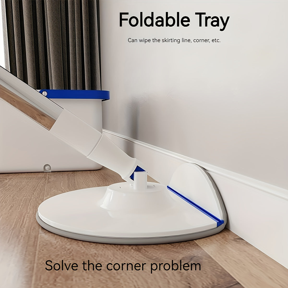 Sistema de mopa de microfibra con cubo para limpiar pisos, material ABS duradero