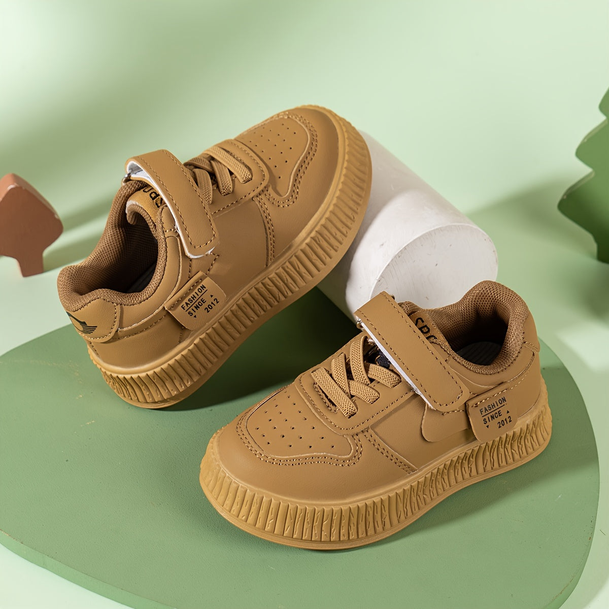 Baby Girls Sneakers Lightweight Breathable Spring Autumn Low Top PU PVC EVA Fabric