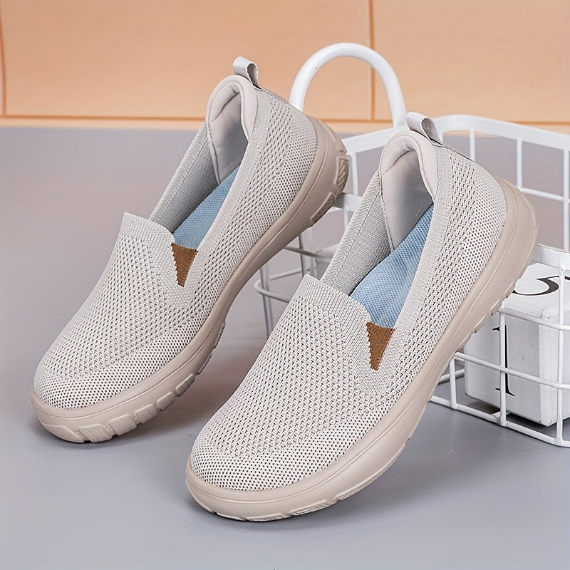 Women's Slip-On Sneakers Casual Walking Shoes Laceless Soft Sole