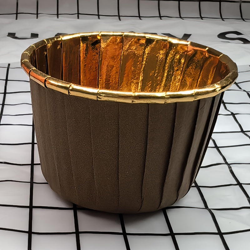 50 штук термостойких бумажных форм для кексов с крышками для выпекания кексов и маффинов