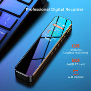 1 dona Raqamli Ovozni Qaytargich 64GB/32GB sig'im bilan, Ovozni Faollashtirish, LCD Displey, SD Kart Qo'llab-quvvatlash, WAV format, USB Zaryadlash, Qayta Zaryadlanadigan Batareya, O'zgaruvchan Tezlik. Uchrashuvlar uchun ideal.