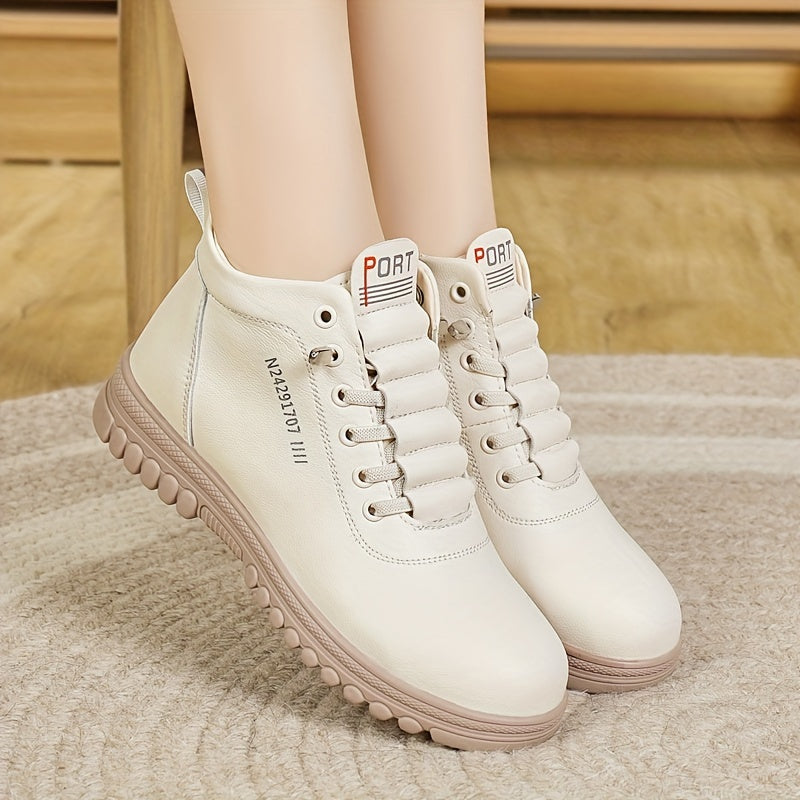 Women's Non-Slip Soft-Soled Short Boots Spring Autumn High-Top Shoes