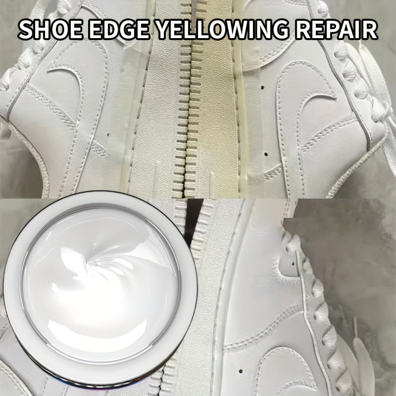 Men's White Shoe Touch-Up Cream for Scratches and Yellowing Repair