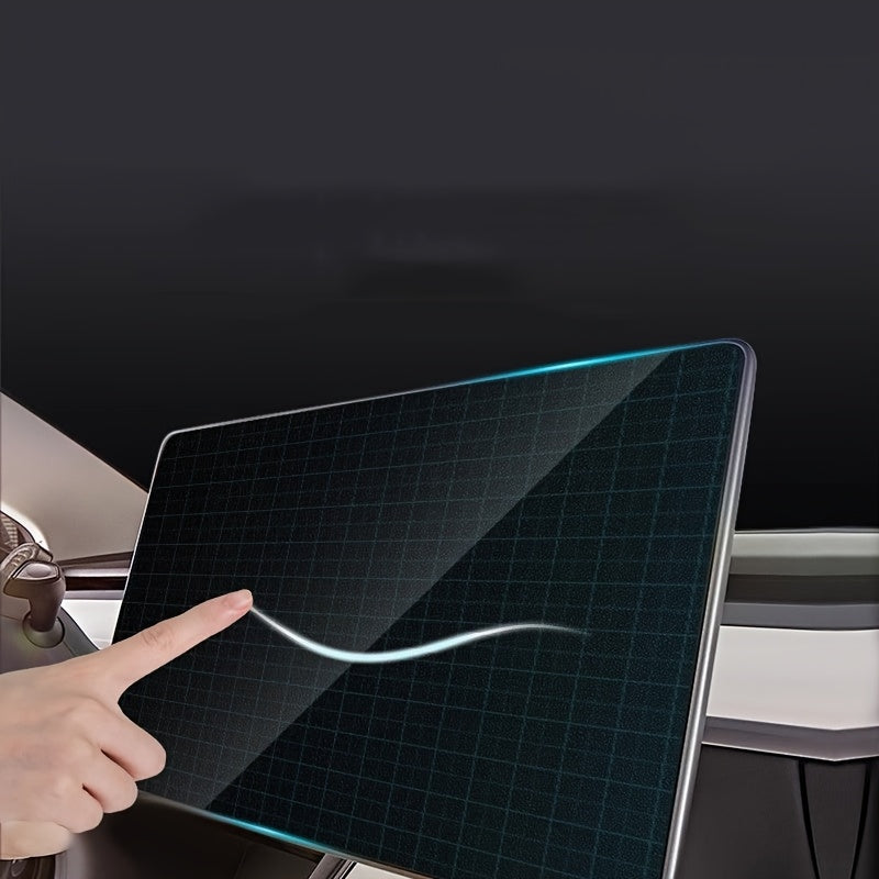 2 шт. закаленных стеклянных защитных пленки для автомобильных информационно-развлекательных систем и спидометра 39,62 см