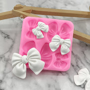 Silicone Mold Set for Cake and Cupcake Decoration Includes Chocolate Fondant and Mini Bows