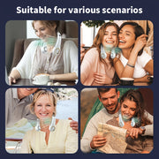 Portable Mini USB Fan with Adjustable Speed, Rechargeable, Wearable for Travel and Outdoor Use