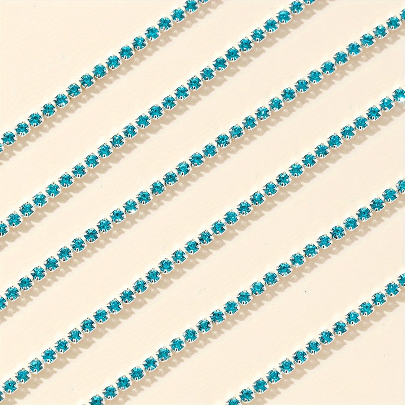 Элегантная цепочка для ногтей с блестками и стразами длиной 400 см, украшения для ногтей с ультра-блестками и алмазами