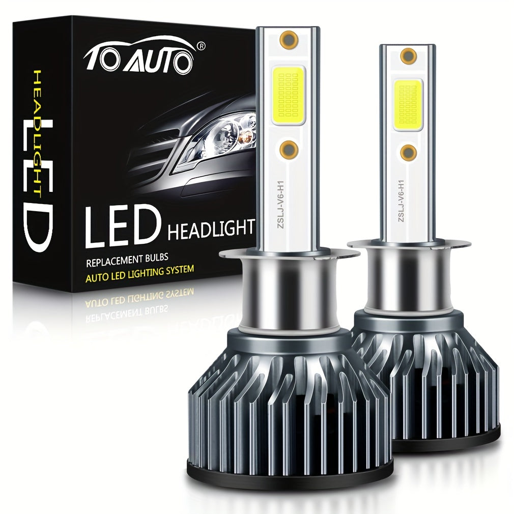 2pcs H4 LED Headlight Bulbs 6000K 40W for Car Headlights Fog Lights