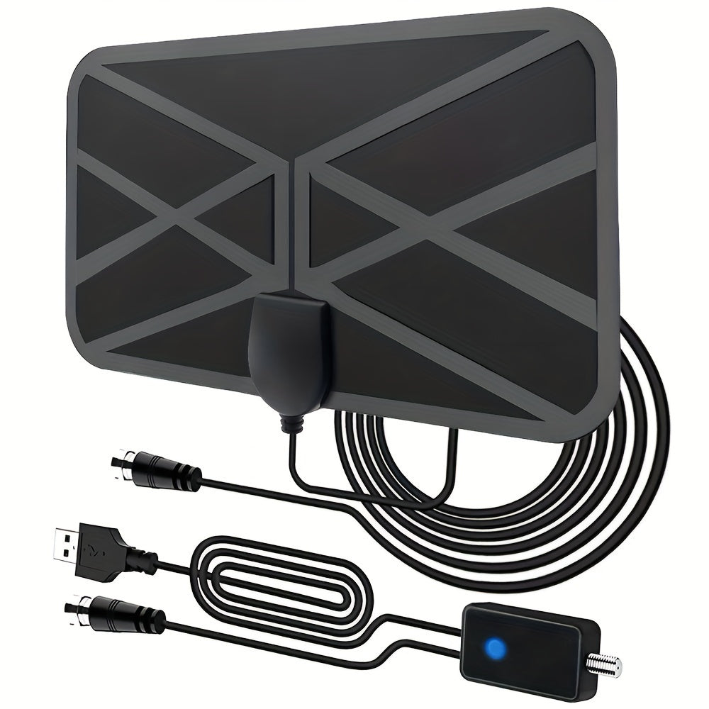 Indoor Digital TV Antenna 240 Mile Range Ultra HD Amplifier Coaxial Cable