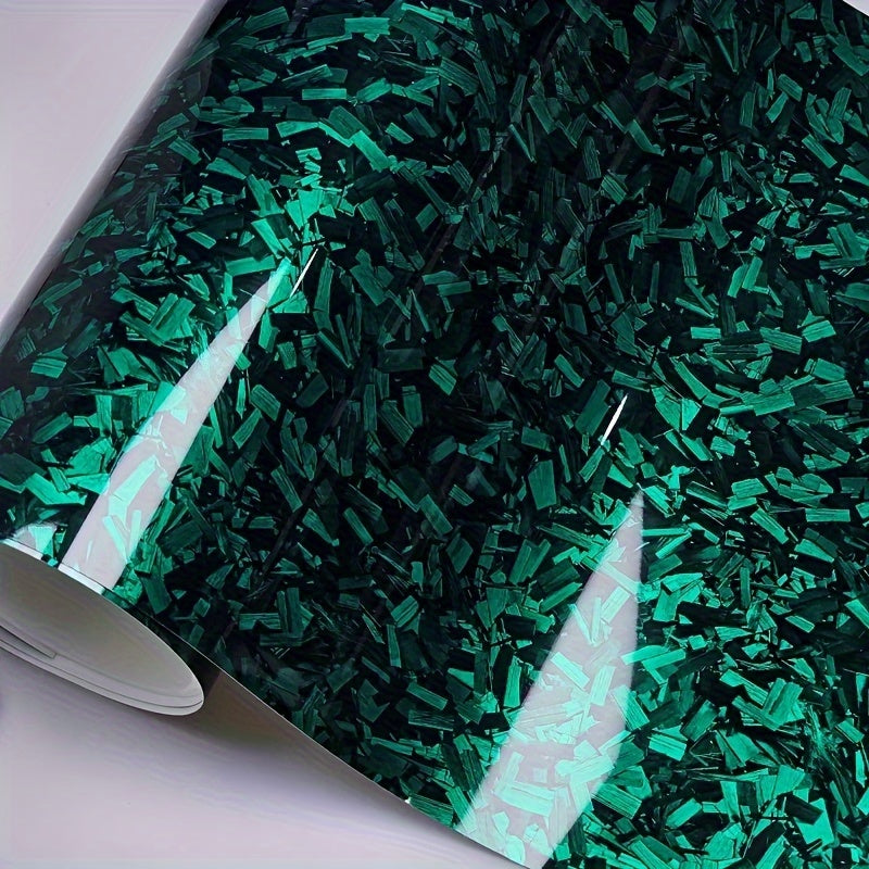 Karbon PET Rainbow Laser Qadoqlash Rulonli Yopishtiruvchi Avtomobilni Qoplash uchun