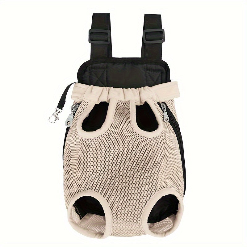 Pet Backpack for Small Dogs and Cats Breathable Mesh Zipper Carrier with Comfort Straps
