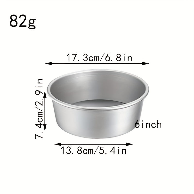 8-Inch Round Oven Cake Mold with Solid Bottom Anodized Aluminum for Chiffon Cakes