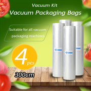 Food Vacuum Sealed Bag Roll 4 Pack Bisphenol A-Free Seven Layer Diamond Pattern