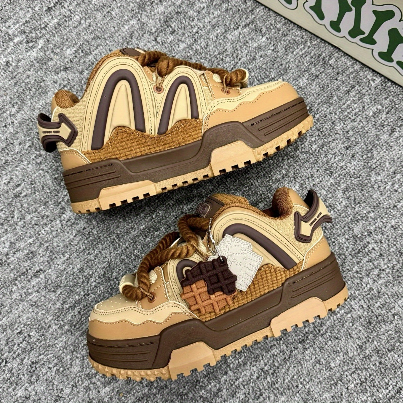 Винтажные мужские и женские повседневные кроссовки из микрофибры, нескользящая толстая подошва