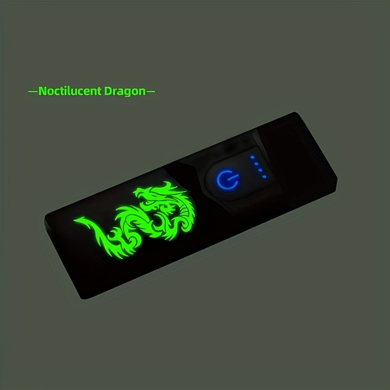 Portativ USB qayta to'ldiriladigan sensorli yondirgich, 10 rangli, sayohat uchun