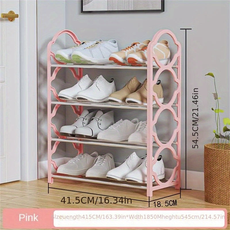 Dustproof Foldable Shoe Cabinet with Clear Door for Living Room or Bedroom