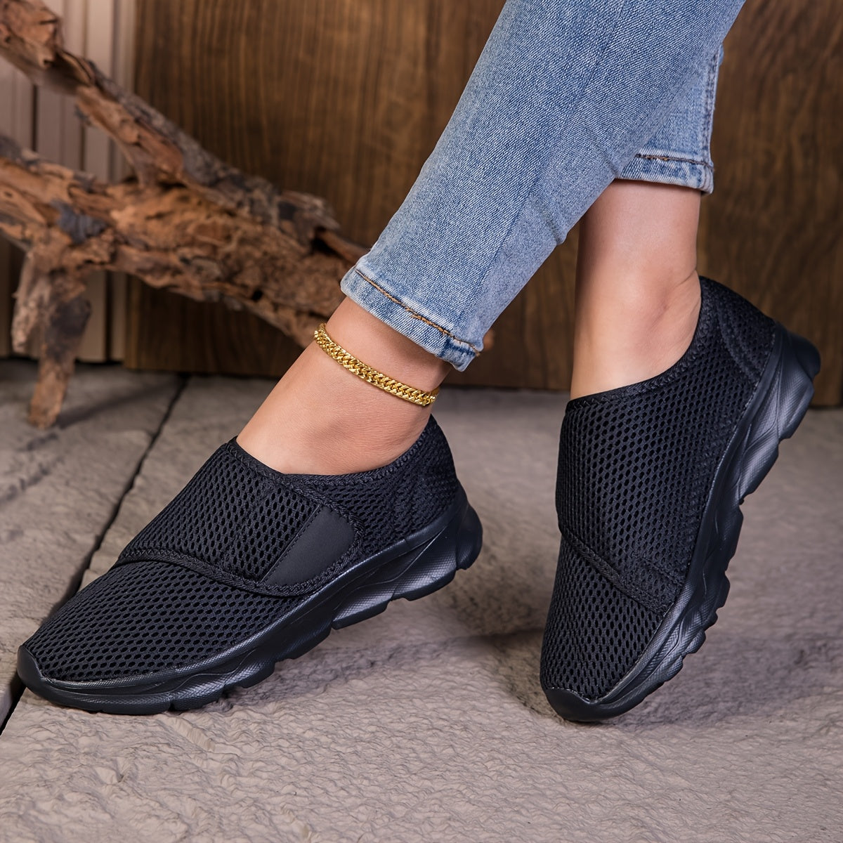 Women's Orthopedic Breathable Walking Shoes Wide Feet Swollen Feet Adjustable Straps