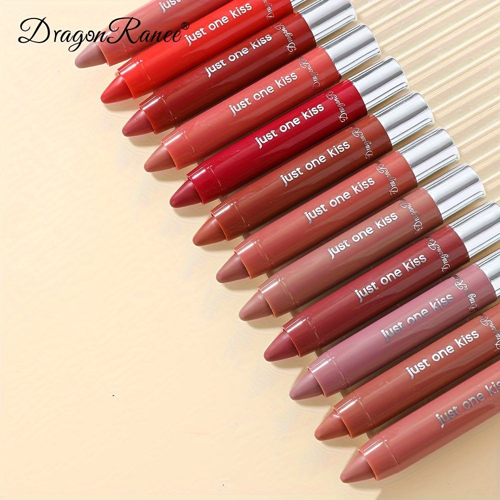 Women's Moisturizing Lipstick With Nude Pink Red Brown Colors and Lip Gloss