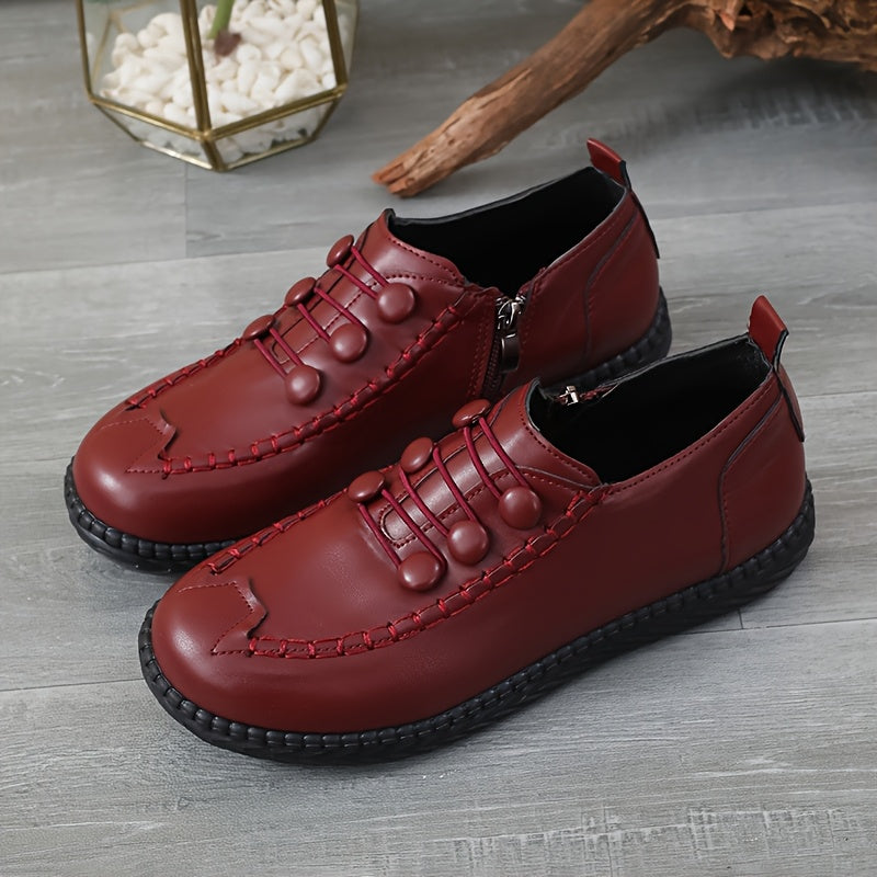 Women's Soft-Soled Flat Shoes for Middle-Aged Mothers Non-Slip Comfortable