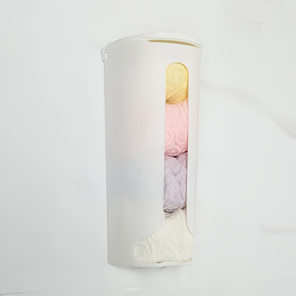 Plastic Wall-Mounted Bag Organizer for Kitchen and Bathroom Storage