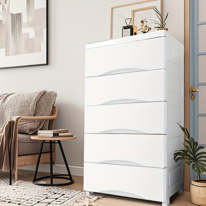 Kiyimlar, o'yinchoqlar, atıştırmalıklar va tartibga solish uchun tortma bilan keng saqlash qutisi.