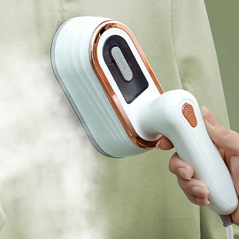 Black and White Handheld Garment Steamer 1200W with Large Soleplate for Home Travel