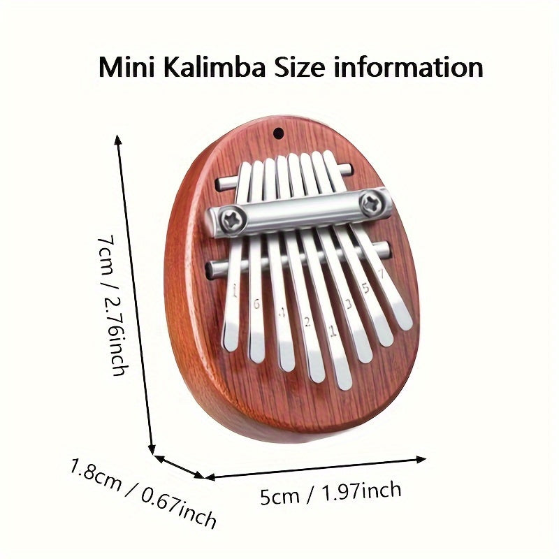 8 ta kalitli Mini Shaftli Kalimba va saqlash sumkasi to'plami, boshlovchilar, musiqa ixlosmandlari va o'yinchilar uchun ideal, noyob sovg'a tanlovi.