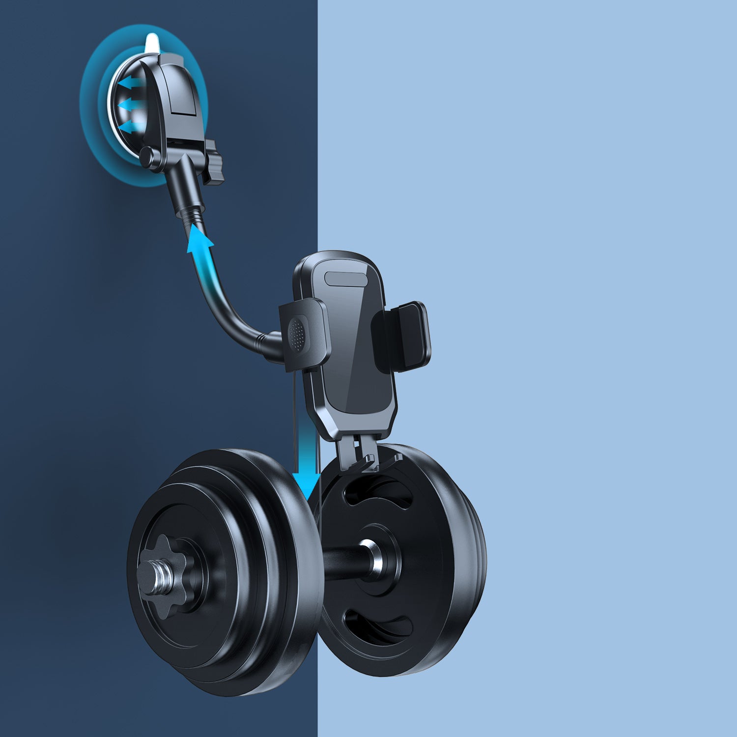 Universal Avtomobil Telefon Qoplami Moslashuvchan Gooseneck Panelga O'rnatish Alüminiy Alloy Suv o'tkazmaydigan