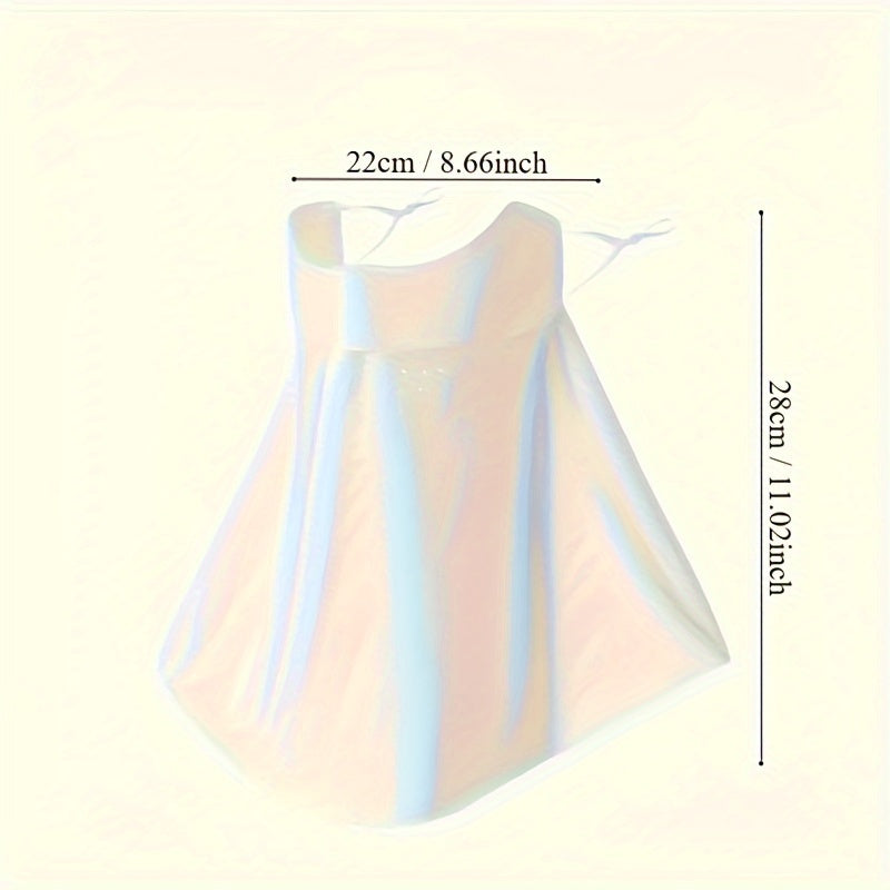 Ayollar uchun UV himoya maskasi, yupqa bo'yin qopqog'i bilan, muzli ipak nafas oladigan, velosipedda tashqarida foydalanish uchun