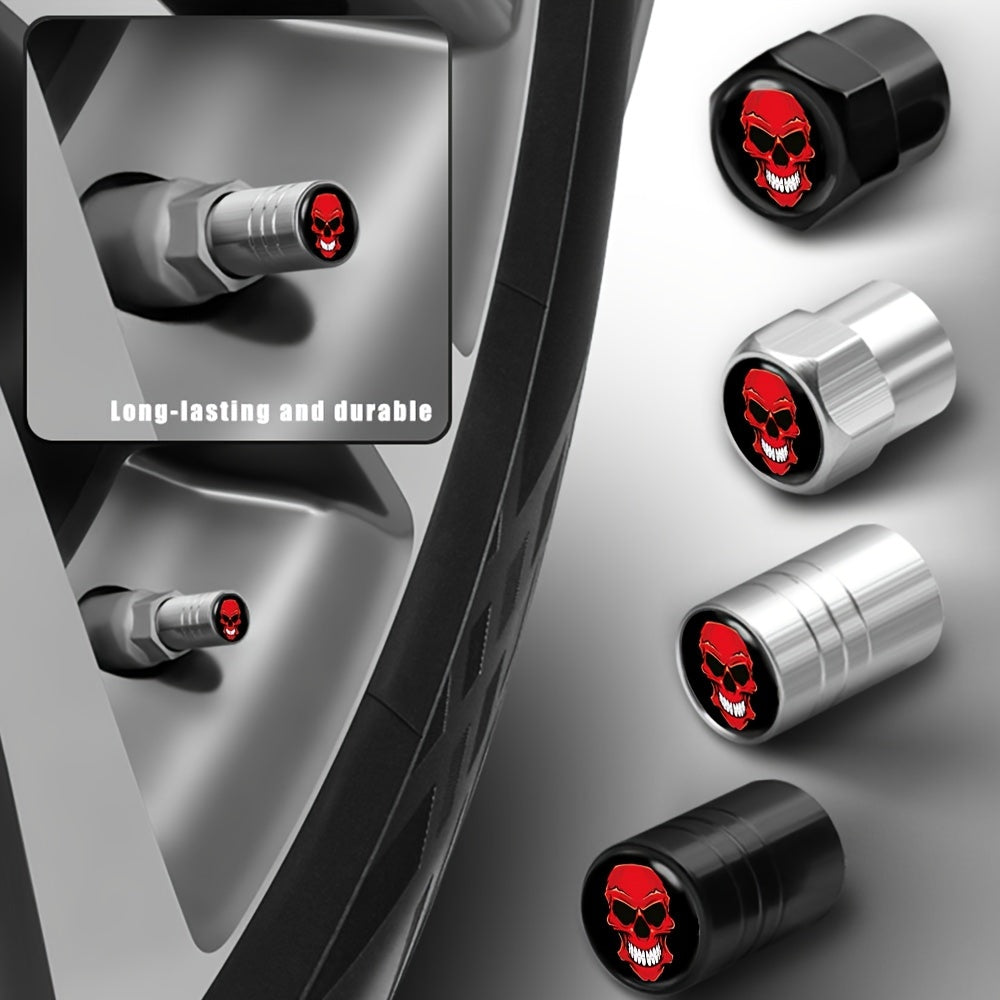 Universal Car Tire Valve Cap Stem Skeleton Style Wheel Accessories Gift