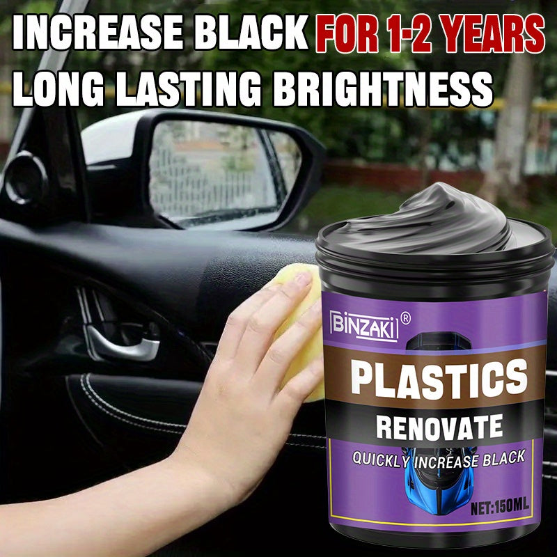 Crema para interior de coche, pulimento para tablero de plástico, pasta para pulir