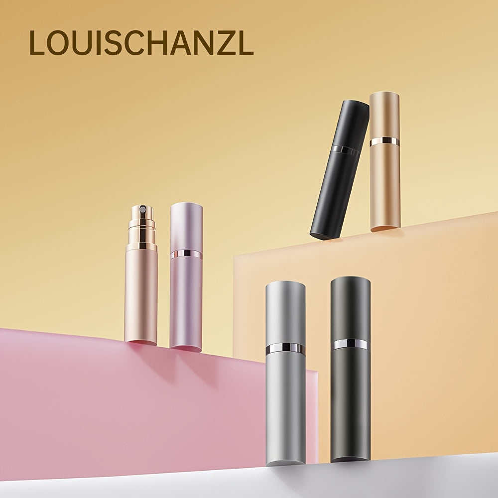 5ml Aluminum Alloy Travel Perfume Bottle with Nano Mist Nozzle and Two Conversion Heads