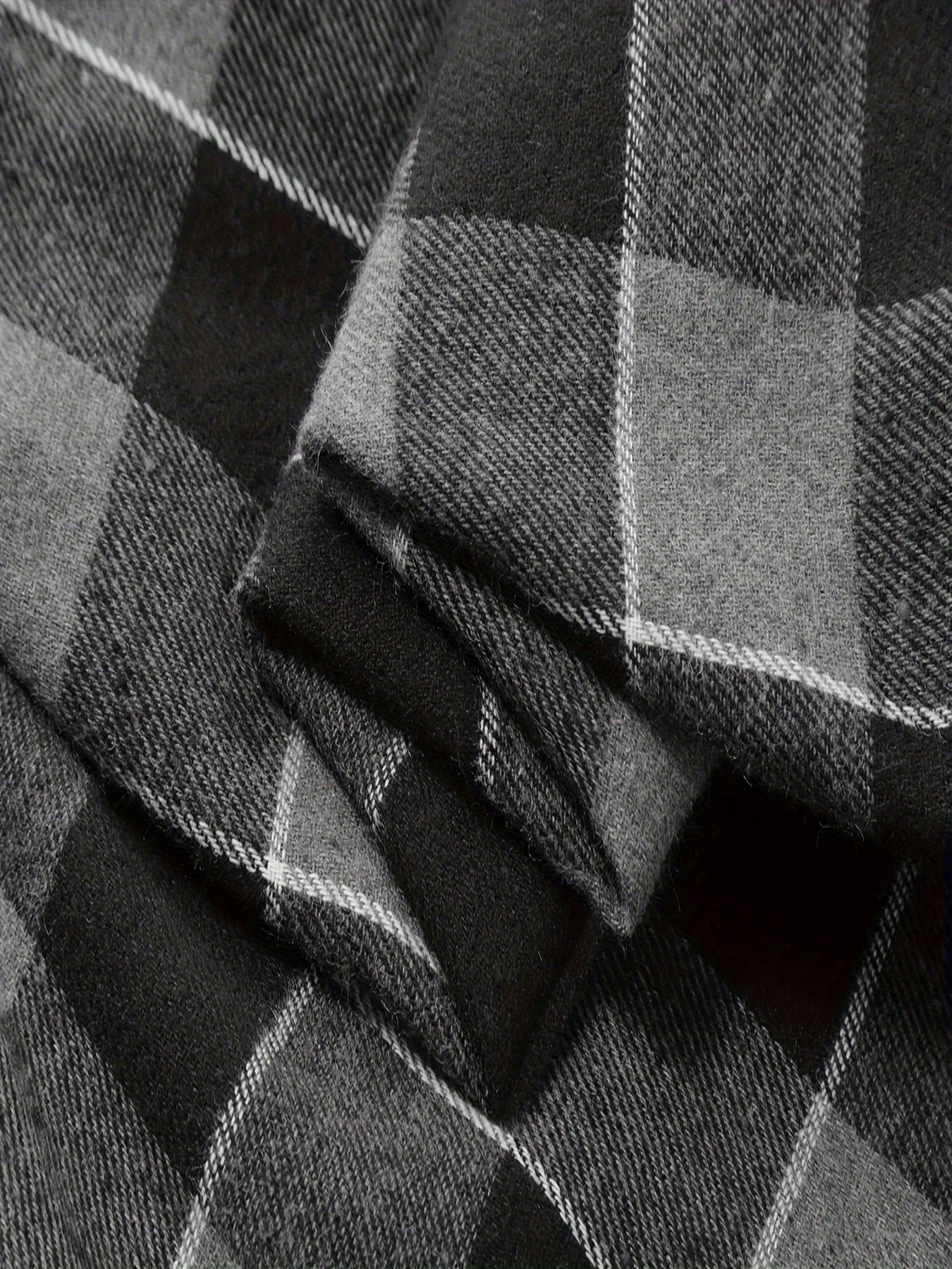 Men's Plus Size Loungewear Set Polyester Crew Neck Short Sleeve T-Shirt and Plaid Pants All-Season