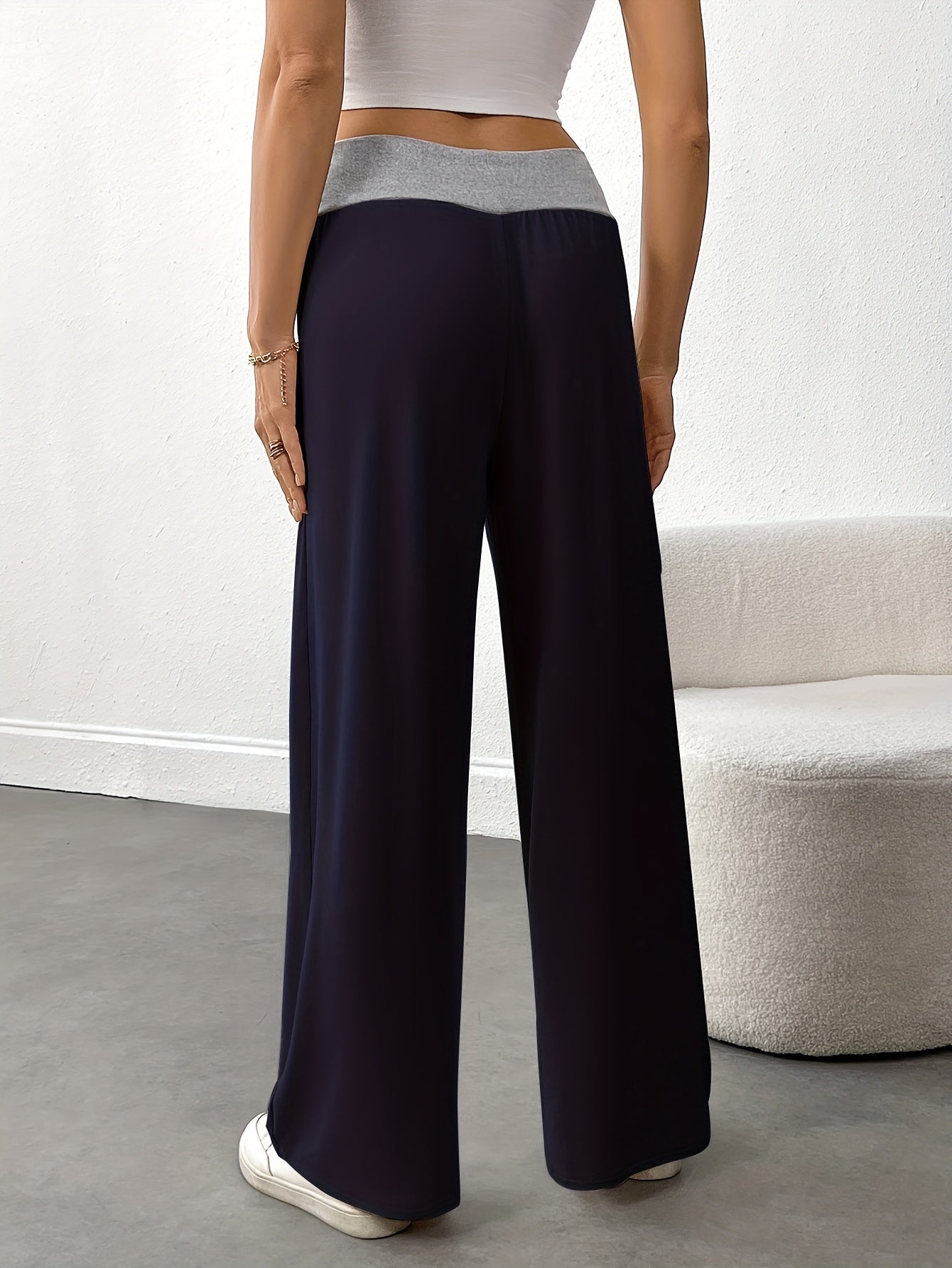 Women's Plus Size Lightweght Pajama Pants High Waist Drawstring Sleepwear