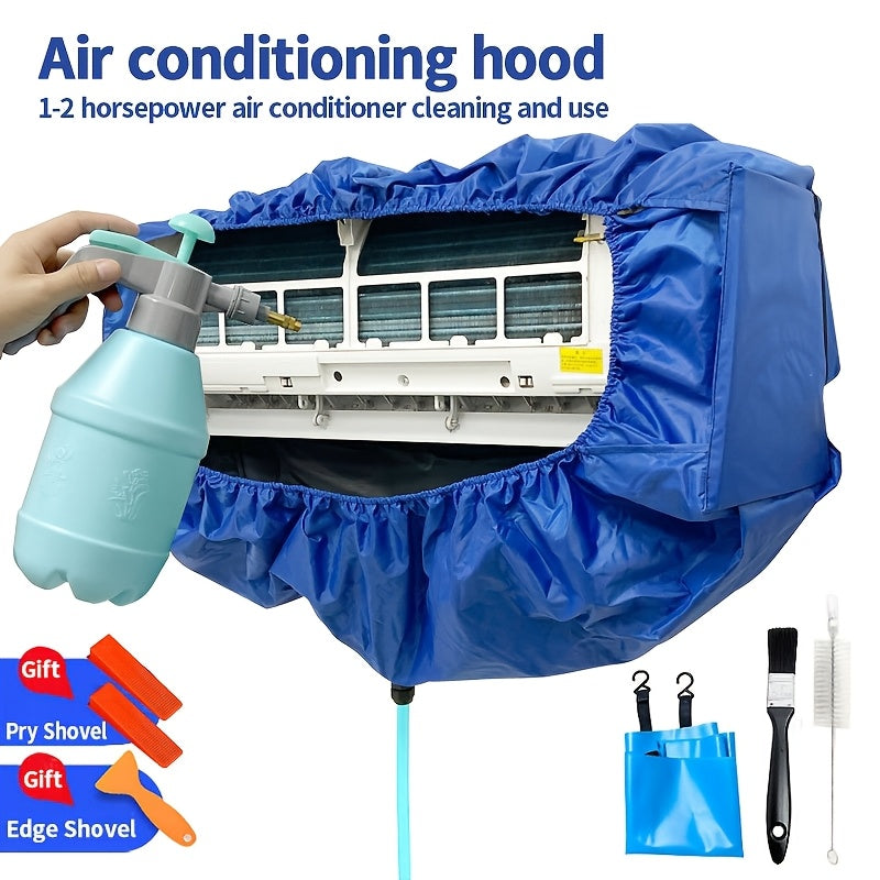 Thickened Air Conditioner Cleaning Hood with Water Collection Bag Universal Size 1.5P No Electricity