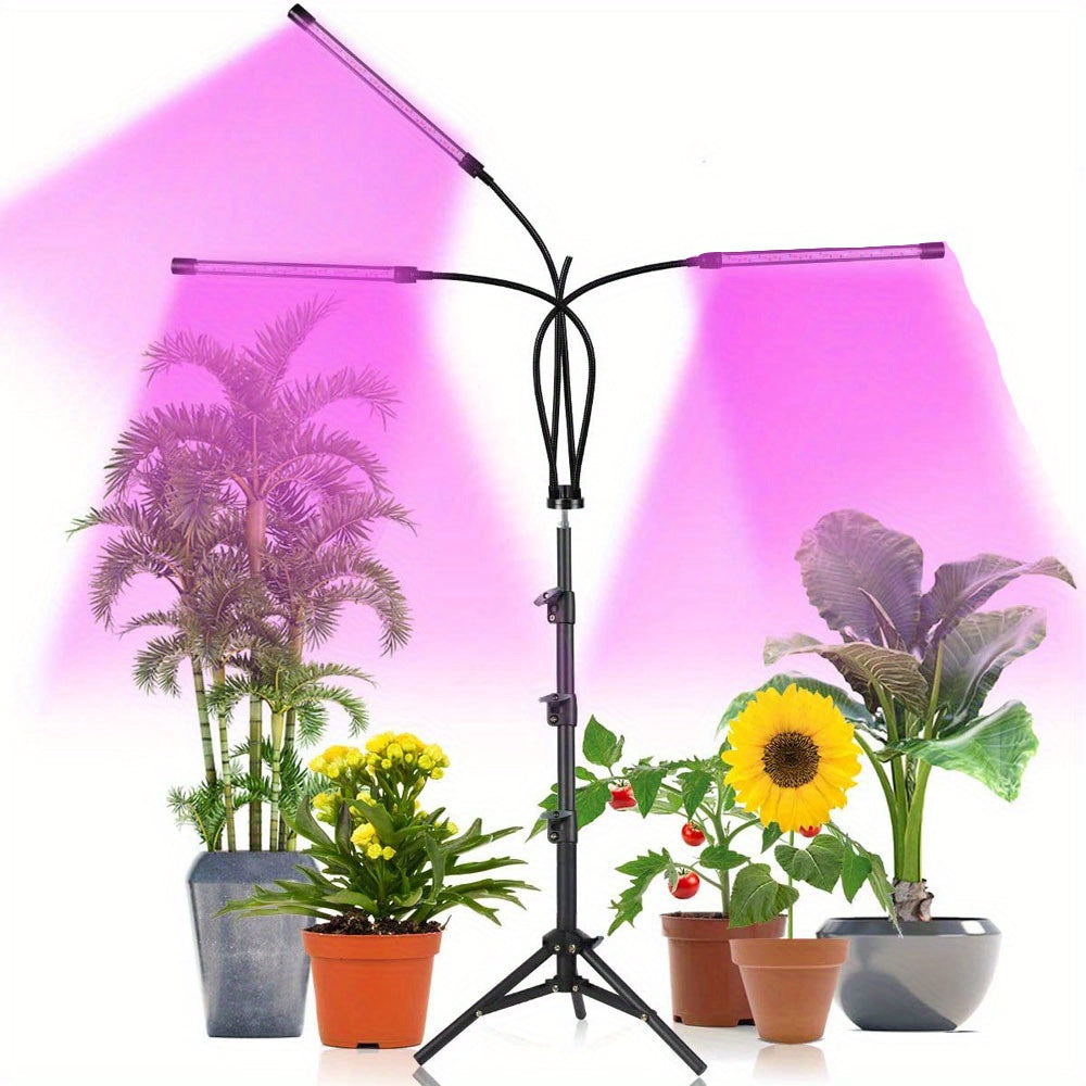 Luz de crecimiento LED de espectro completo USB para plantas de interior, regulable, de montaje en pared