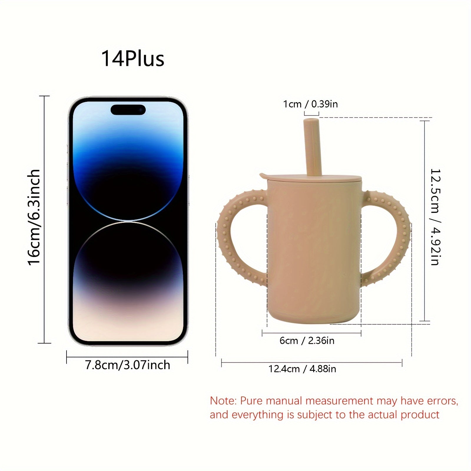 Baby Water Cup for Kids 14oz Spill-Proof Non-Slip BPA-Free