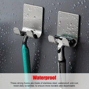 Razor Holder Stainless Steel Bathroom Organizer Rustproof Clear