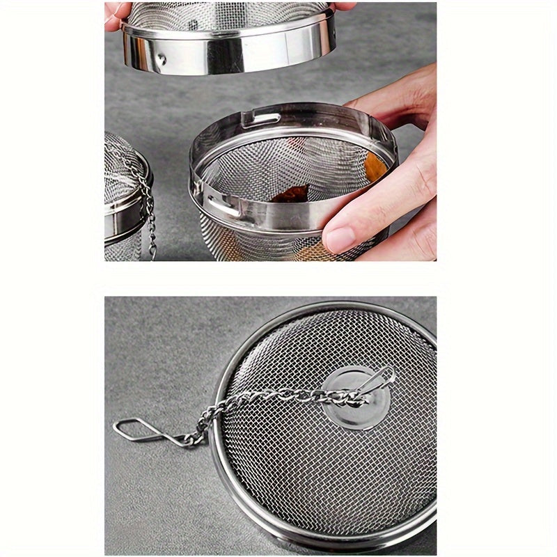 Naychali po'latdan yasalgan choy infuzorlari - 304 to'plami, ko'p funksiyali to'rli o'tlar to'plari, qulflanadigan choy infuzori ziravor filtrlari bo'sh bargli choy va ziravorlar uchun - zarur oshxona aksessuarlari